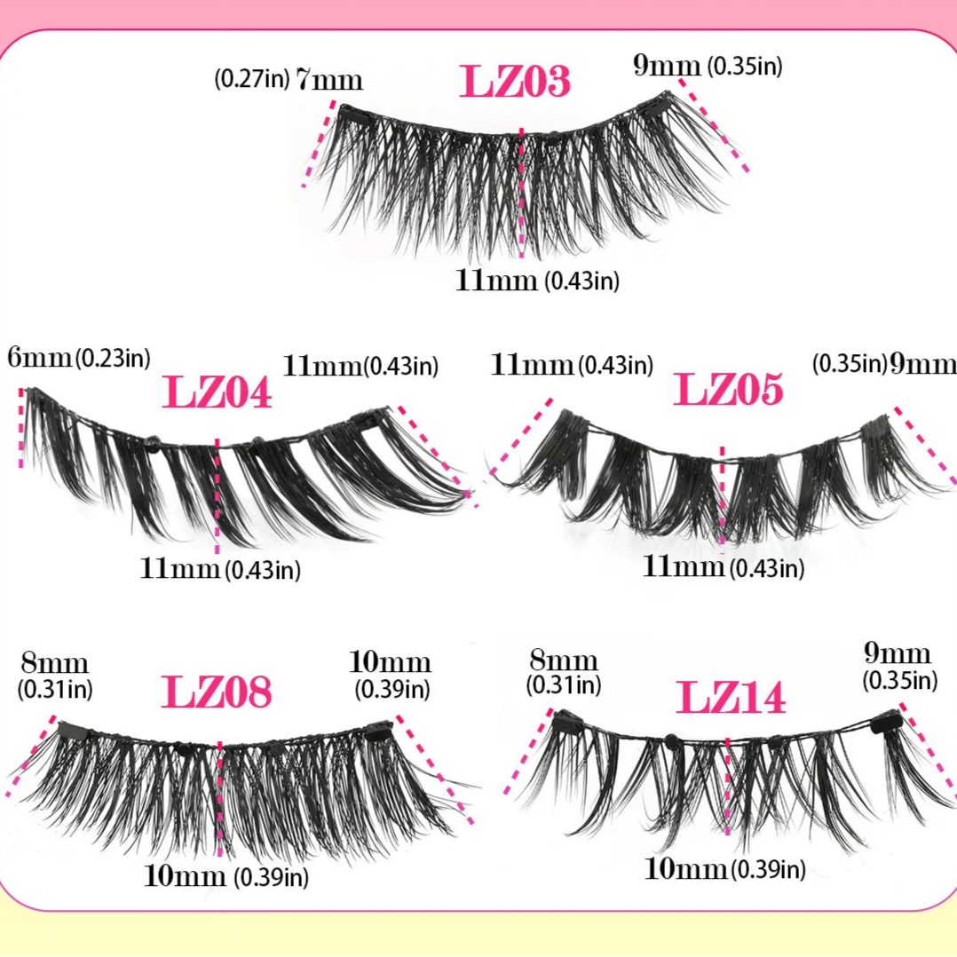 Magnetic Eyelashes Reusable 3D