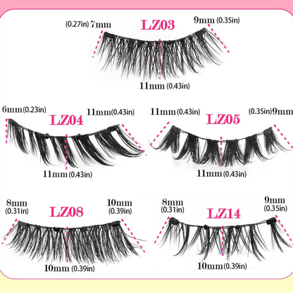 Magnetic Eyelashes Reusable 3D